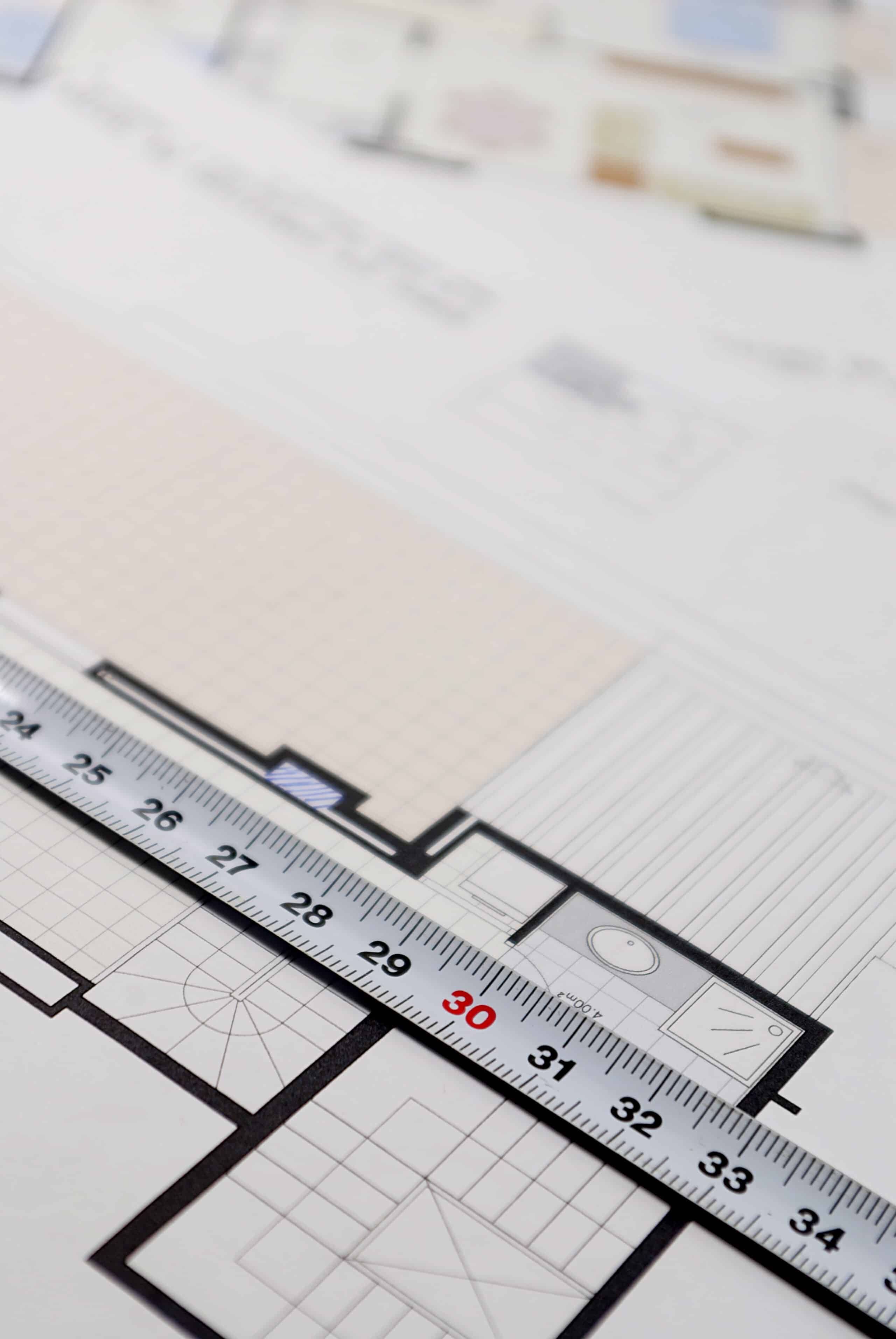 Architectural plan for building a house